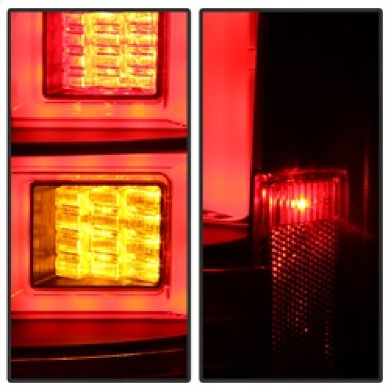 Spyder Land Rover Discovery LR4 10-14 Light Bar LED Tail Lights Black ALT-YD-LRDLR410-LBLED-BK 5080936