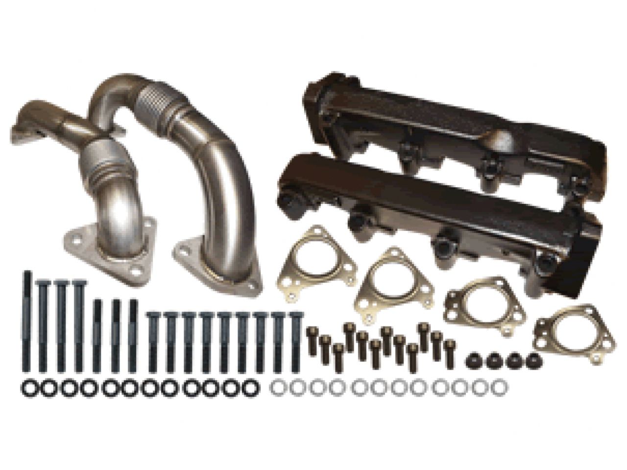 ATS Diesel 2001-04 6.6L Duramax Non-EGR Pulse Flow Exhaust Manifolds (Set of 2)