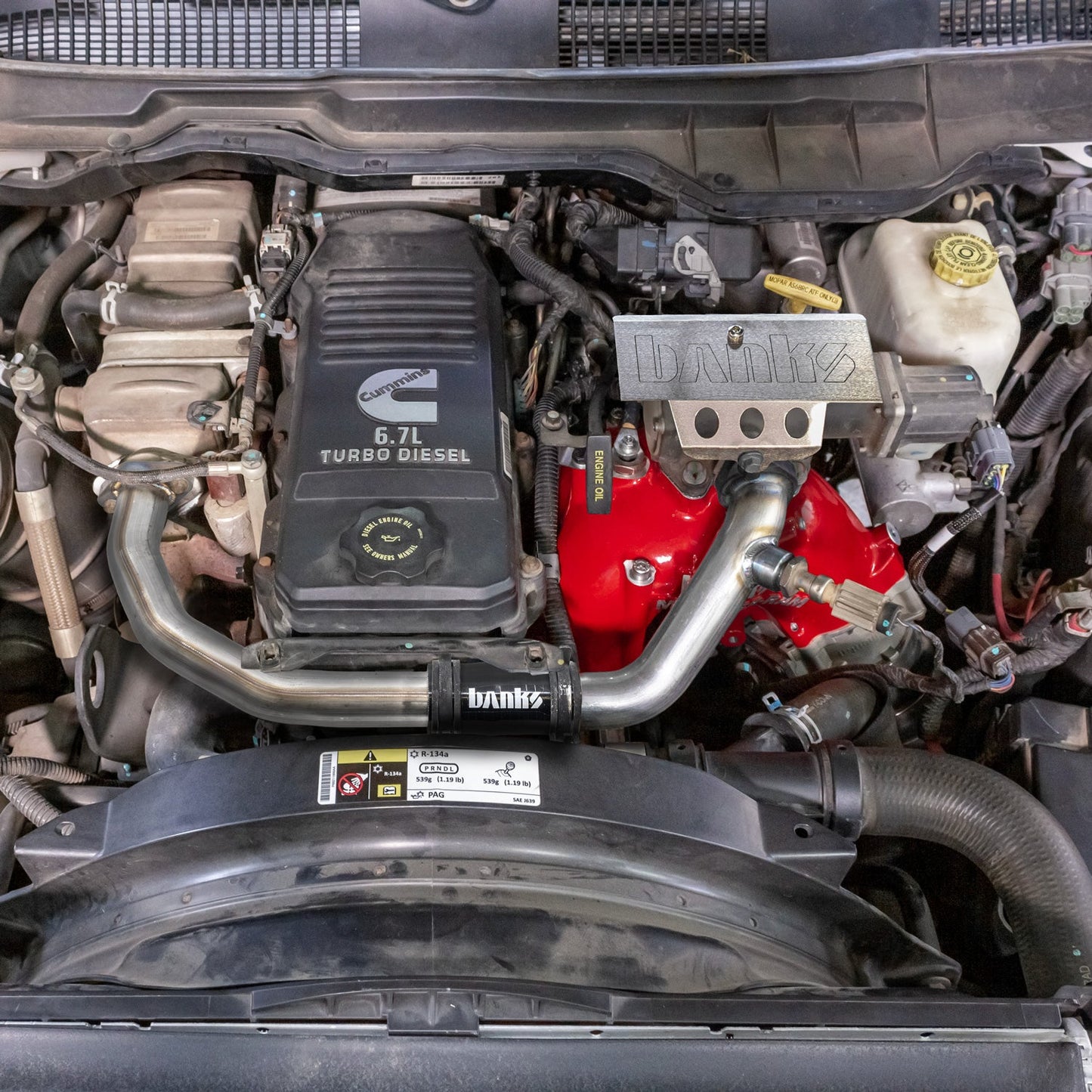 Banks Power 07.5-12 Ram Cab Chassis 6.7L Diesel Monster-Ram Intake System w/Fuel Line - Natural 42806-N