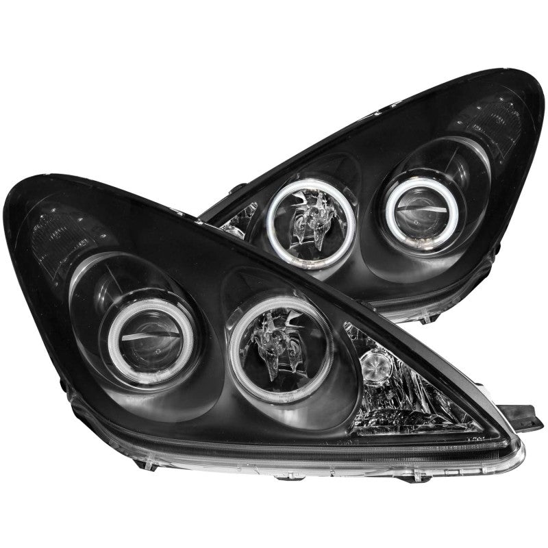 Anzo 2002-2003 Lexus Es300 Projector Headlights w/ Halo Black