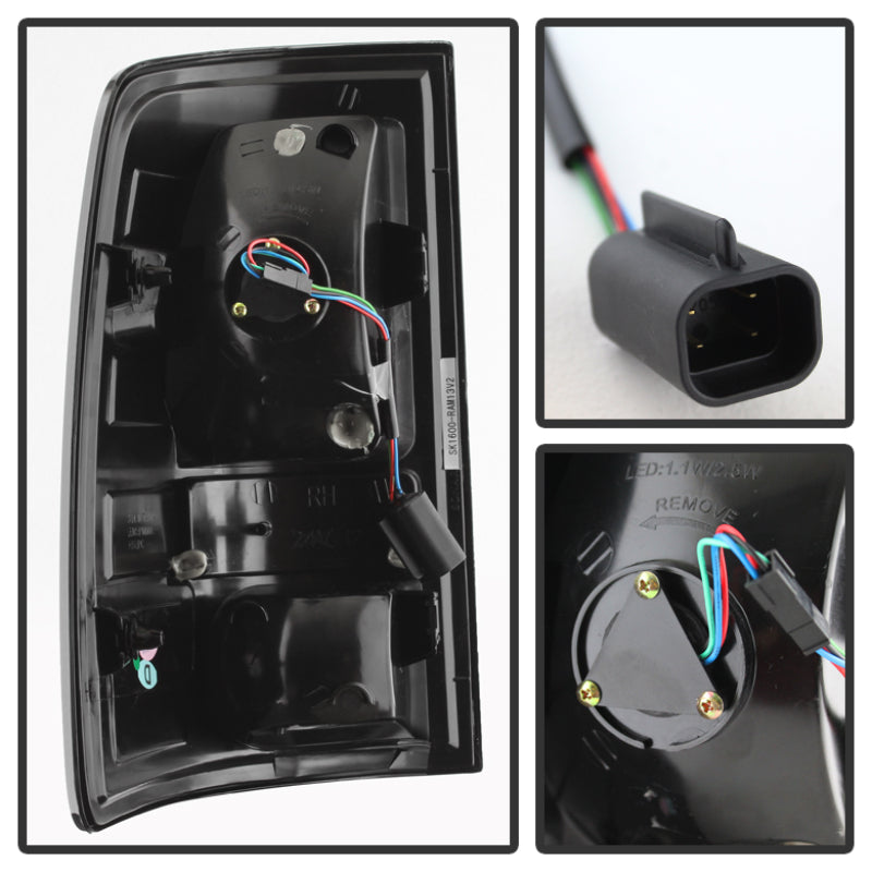 Spyder Dodge Ram 1500 13-14 13-14 LED Tail Lights LED Model only - Blk Smke ALT-YD-DRAM13-LED-BSM 5077578