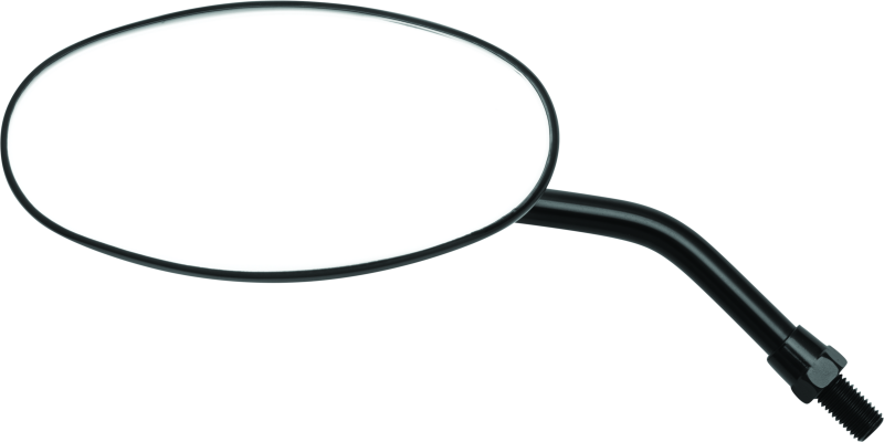 BikeMaster Adjustable Oval Mirror 10mm - Each - Black 600805