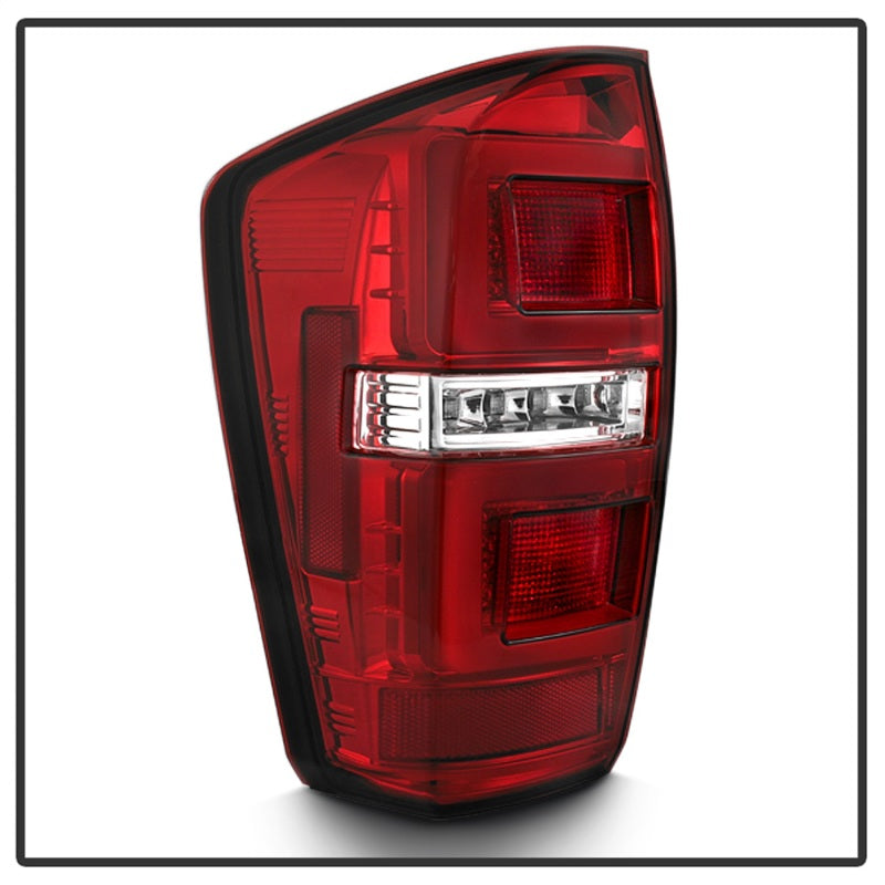 Spyder 16-17 Toyota Tacoma LED Tail Lights - Red Clear (ALT-YD-TT16-LED-RC) 5085757