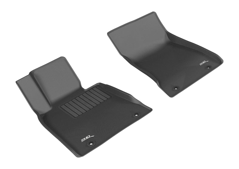 3D MAXpider 2015-2019 Genesis/Hyundai G80/Genesis Sedan Kagu 1st Row Floormat - Black L1HY06111509