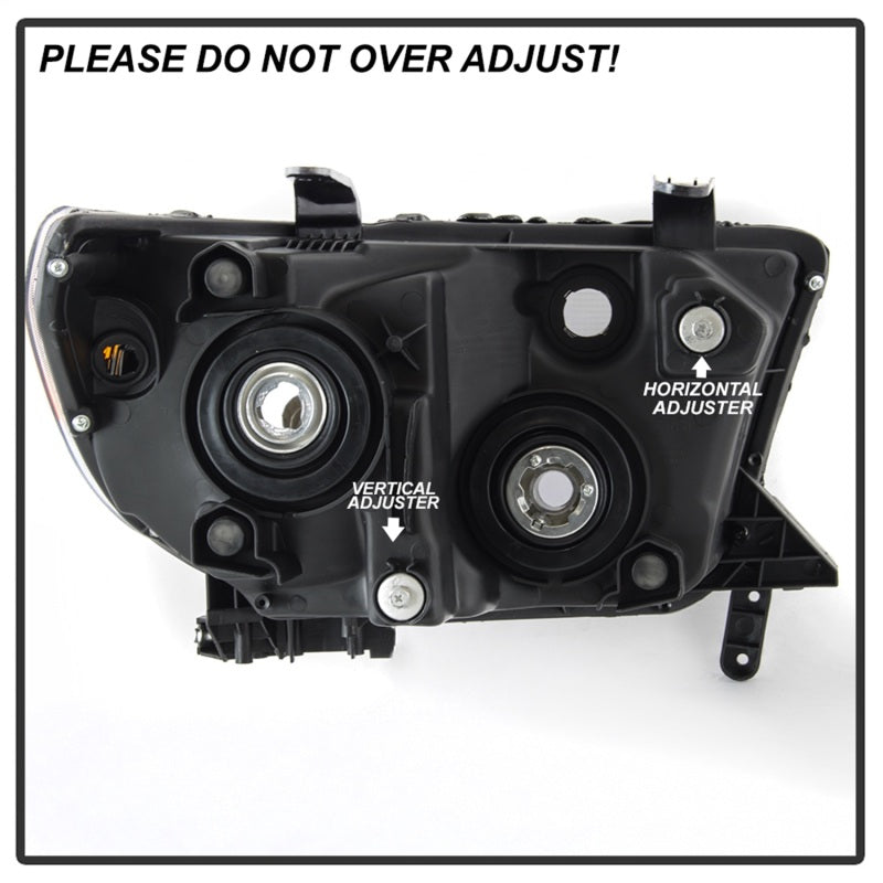 SPYDER xTune 07-13 Toyota Tundra (w/o Headlight Washer) Headlight - OEM Left (HD-JH-TTU07-OE-L) 9042263
