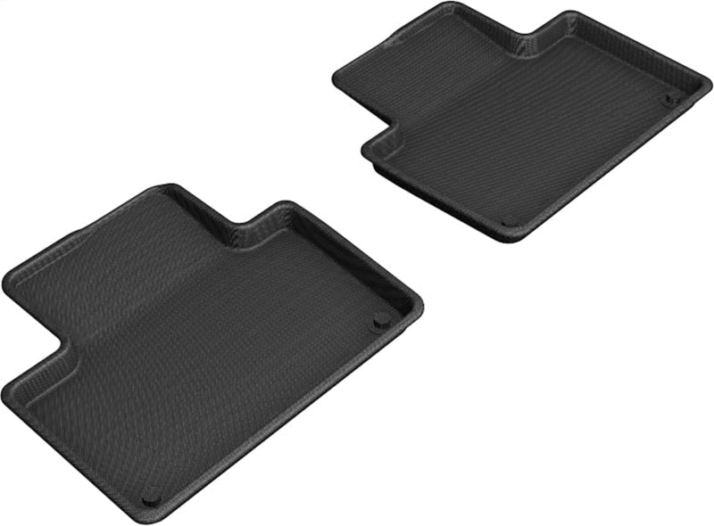 3D MAXpider 2015-2021 Volvo XC90 T8 Twin Engine Kagu 2nd Row Floormats - Black L1VV02921509