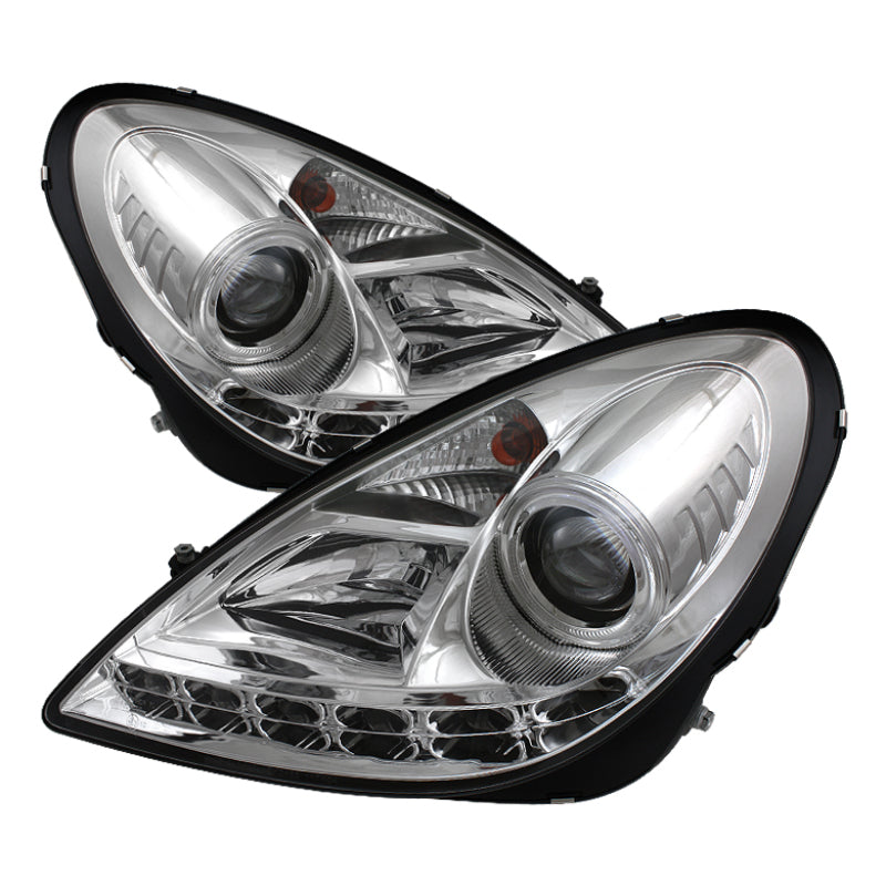 Spyder Mercedes Benz SLK 05-10 Projector Headlights Halogen Model- DRL Chrm PRO-YD-MBSLK05-DRL-C 5032539