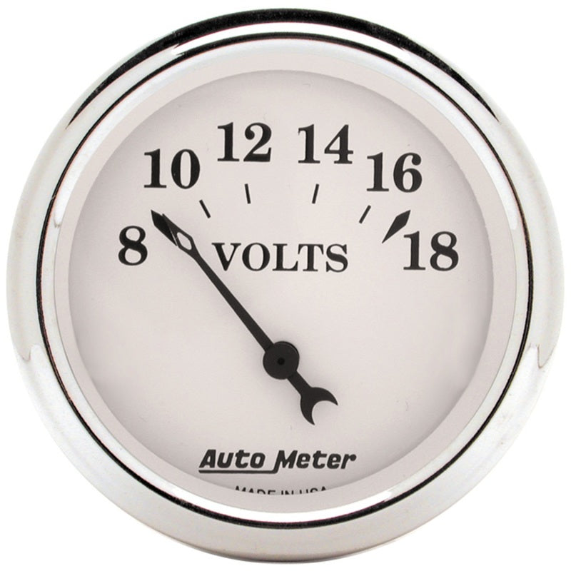 Autometer Old Tyme White 5 Piece Kit (MPH/FUEL/OILP/WTMP/BAT) 59-60 Chevy Car Direct-Fit Dash Kit 7034-OTW