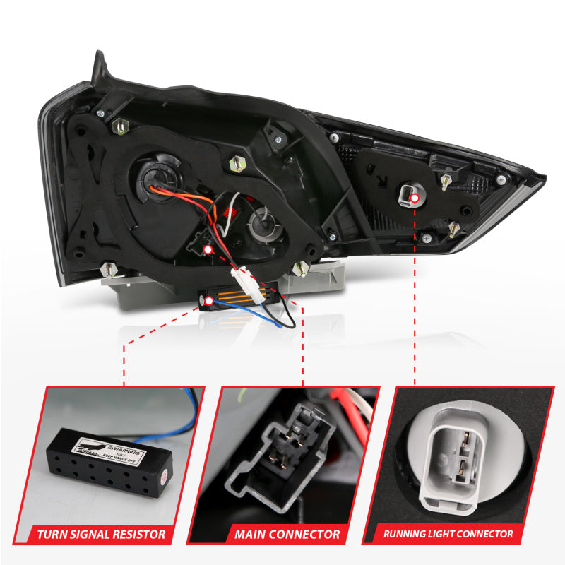 Anzo 14-18 Chevrolet Impala LED Taillights Smoke