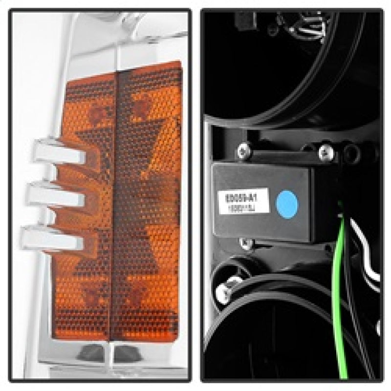 Spyder Chevy Silverado 2014-16 2500 HD Projector Headlights Light Bar DRL Chrm PRO-YD-CSHD14-LBDRL-C 5081049