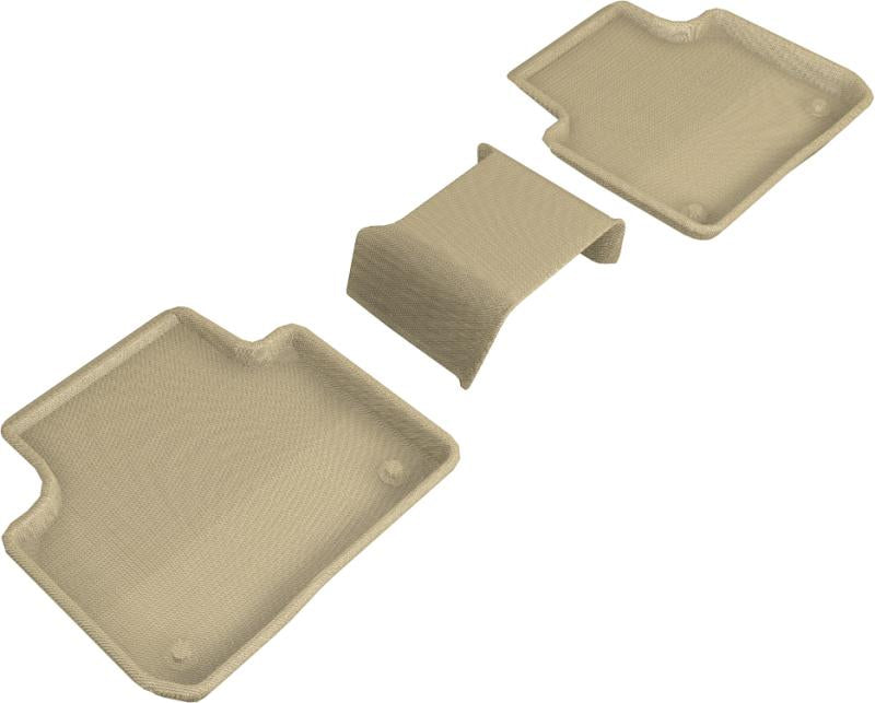 3D MAXpider 2019-2019 Porsche Cayenne Kagu 2nd Row Floormats - Tan L1PO01921502
