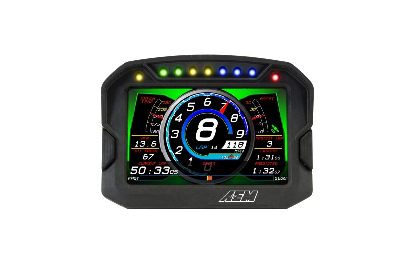 AEM CD-5G Carbon Digital Dash Display w/ Interal 10Hz GPS & Antenna 30-5602