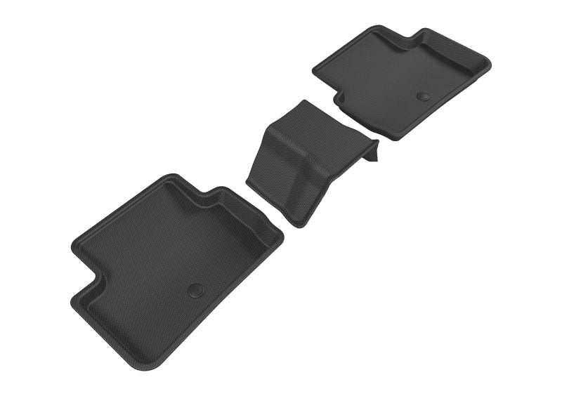 3D MAXpider 2017-2019 Infiniti QX30 Kagu 2nd Row Floormats - Black L1IN02521509