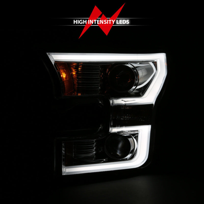 Anzo 2015-2016 Ford F-150 Projector Headlights w/ Plank Style Switchback Ch