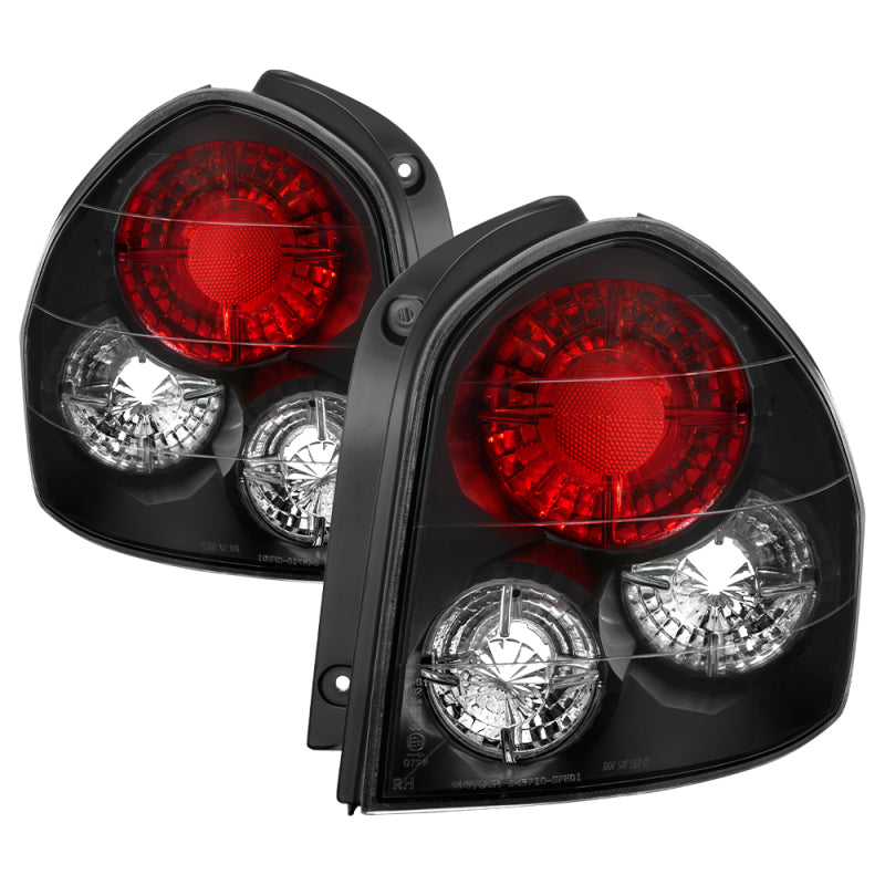 Spyder Hyundai Santa Fe 01-06 (01-04 Model use 3 Bulbs only)Euro Tail Lights Blk ALT-YD-HYSF01-BK 5005359