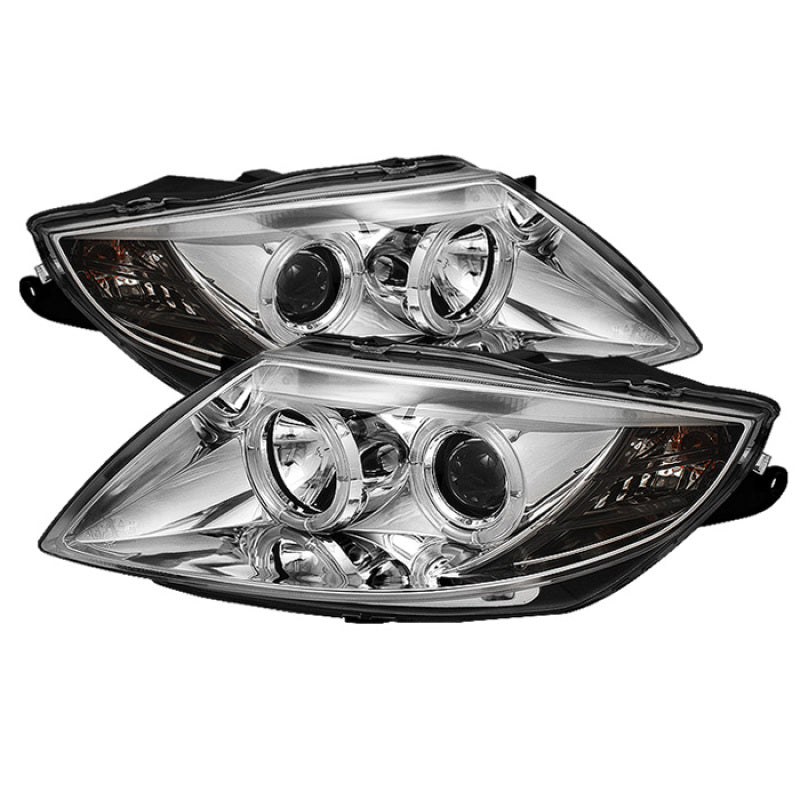 Spyder BMW Z4 03-08 Projector Headlights Halogen Model Only - LED Halo Chrome PRO-YD-BMWZ403-HL-C 5029089