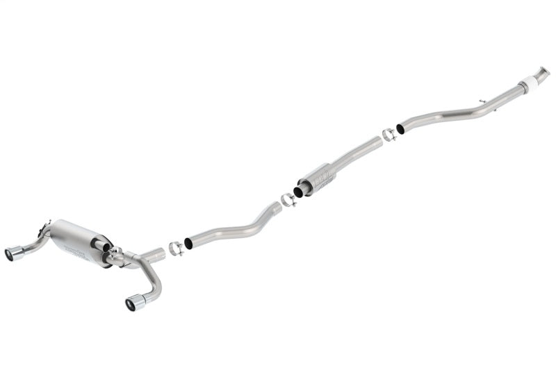 Borla 13-16 BMW 335i / 435i Atak Cat back SS 3.0in, 2.25in 3.5in Tip Single Rolled 140580