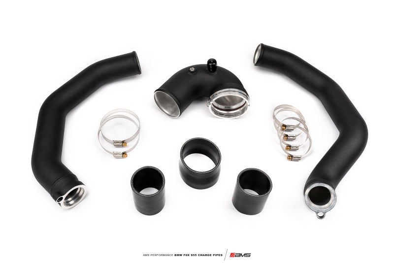 AMS Performance 15-18 BMW M3 / 15-20 BMW M4 w/ S55 3.0L Turbo Engine Charge Pipes AMS.39.09.0001-1