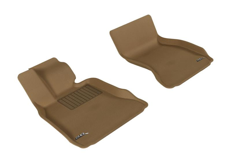 3D MAXpider 2009-2015 BMW 7 Series/Li F01/F02/F04 Kagu 1st Row Floormat - Tan L1BM05211502