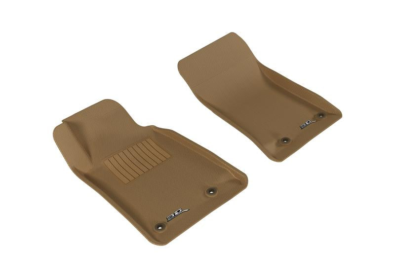 3D MAXpider 2010-2015 Chevrolet Camaro Kagu 1st Row Floormat - Tan L1CH01711502