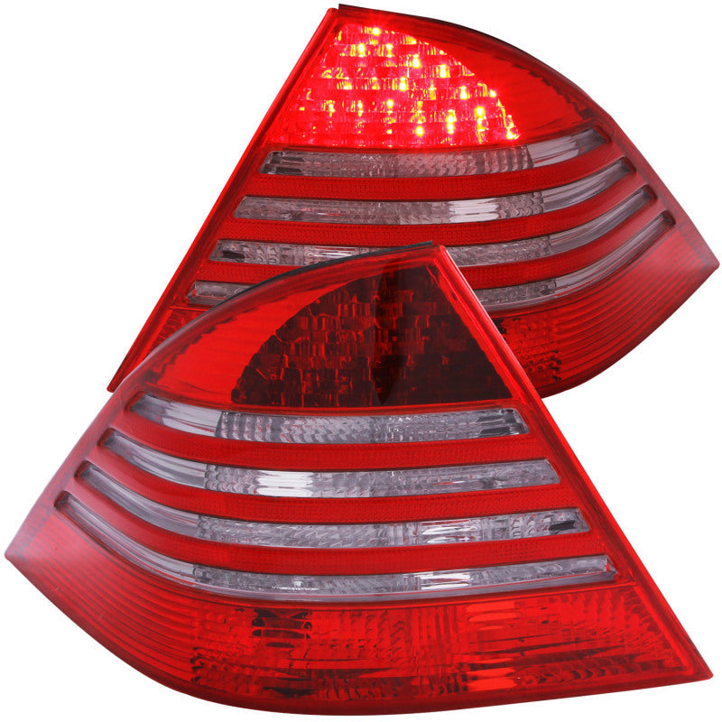 Anzo 2000-2005 Mercedes Benz S Class W220 LED Tail lights Red/Smoke