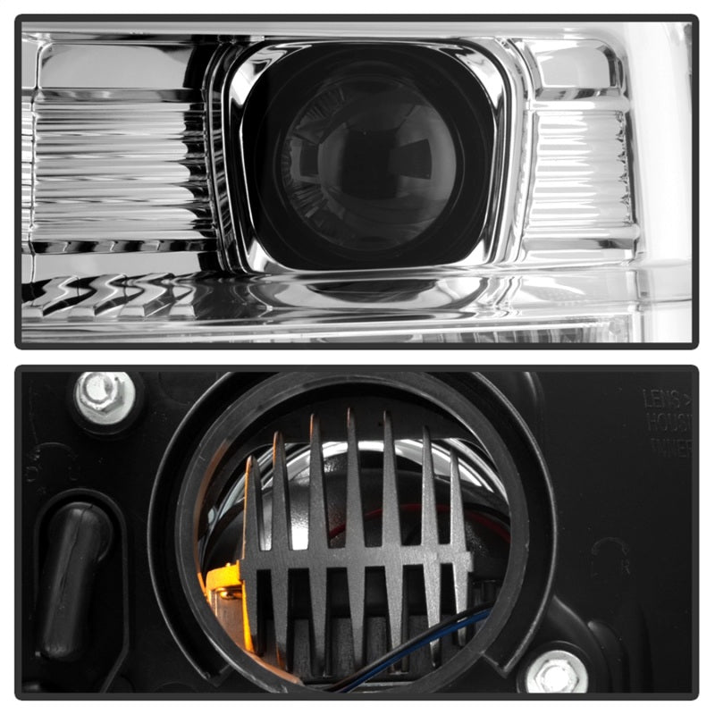 Spyder Ford F-250/350/450 08-10 V2 High-Power LED Headlights-Switch Back-Chrome PRO-YD-FS08PL-SBLB-C 5087744