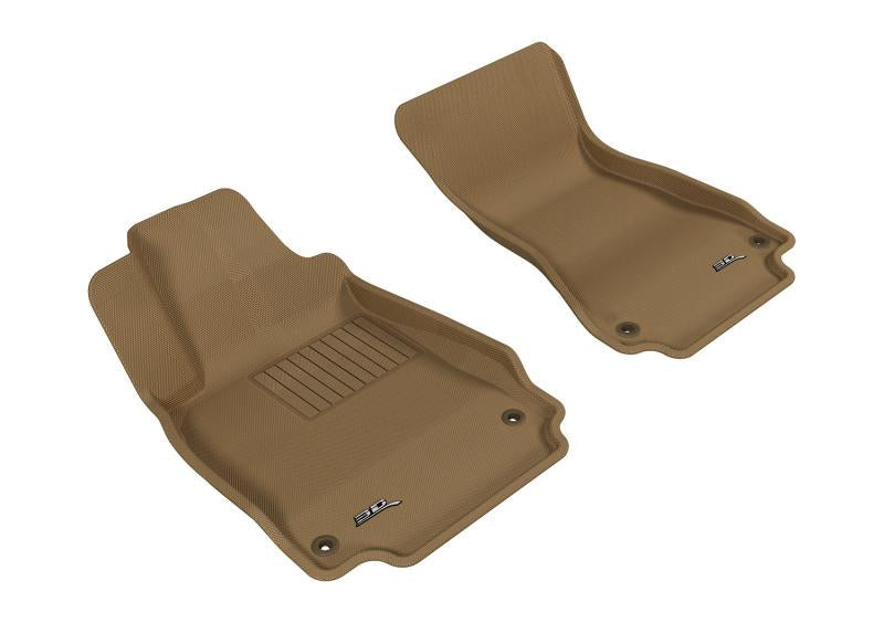 3D MAXpider 2012-2018 Audi A6/A7/S6/S7/RS7 Kagu 1st Row Floormat - Tan L1AD02211502