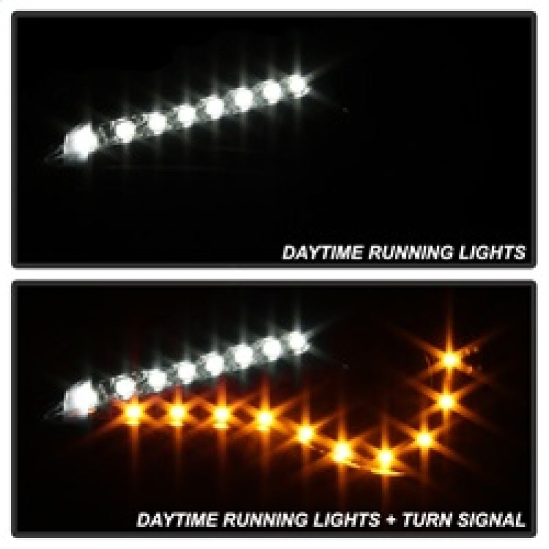 Spyder Scion FRS 12-14 Projector Headlights DRL LED Black PRO-YD-SFRS12-BK 5075413