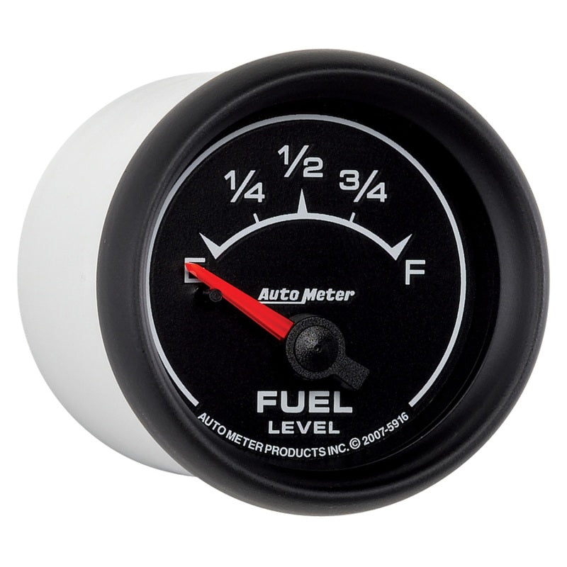 AutoMeter Gauge Fuel Level 2-1/16in. 240 Ohm(e) to 33 Ohm(f) Elec Es 5916