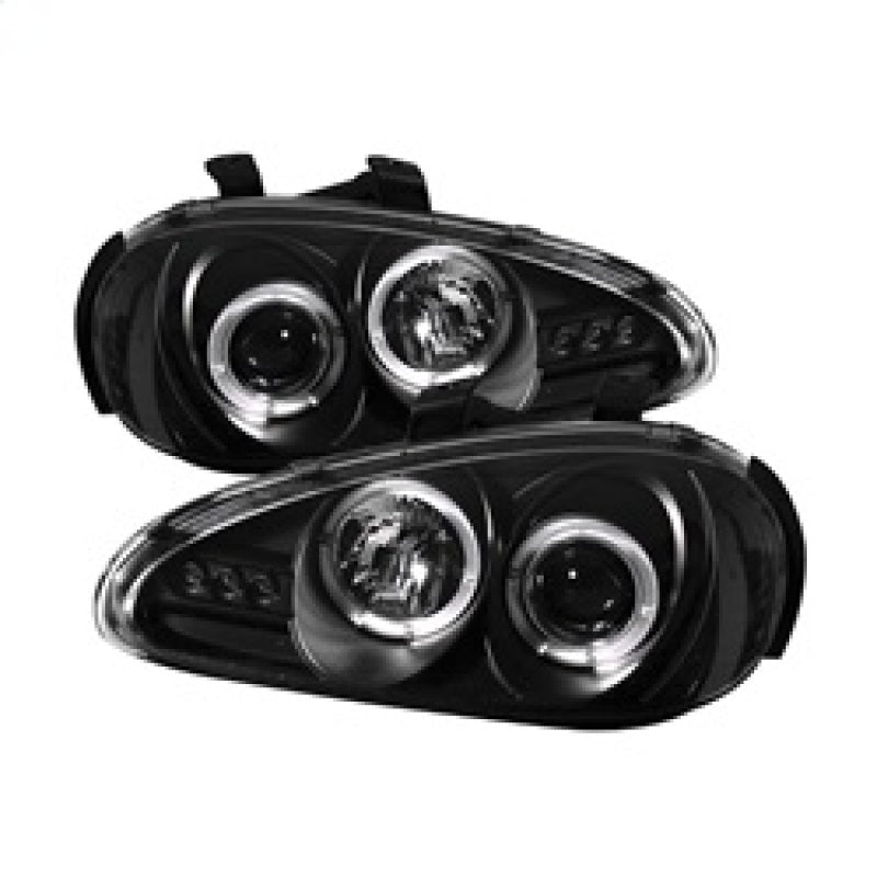 Spyder Mazda MX3 92-96 Projector Headlights LED Halo LED Black High H1 Low H1 PRO-YD-MMX392-HL-BK 5011503