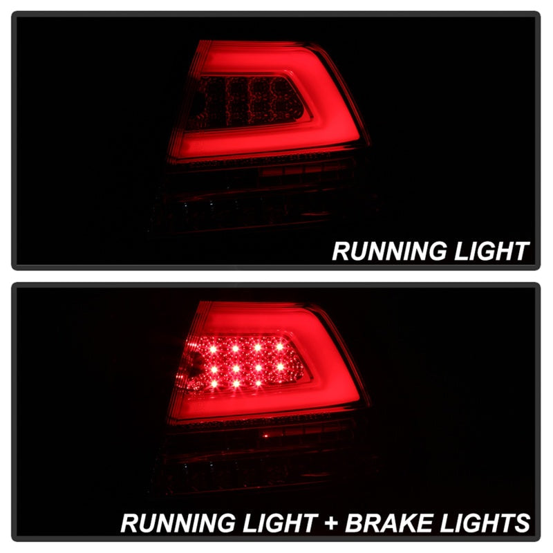 Spyder Pontiac G8 08-09 Version 2 Light Bar LED Tail Lights - Red Clear- ALT-YD-PG808V2-LB-RC 5086075