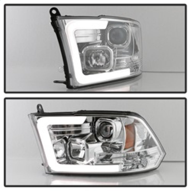 Spyder 09-16 Dodge Ram 1500 V2 Projector Headlights - Halogen - DRL - Chrome (PRO-YD-DR09V2-LBDRL-C) 5084828