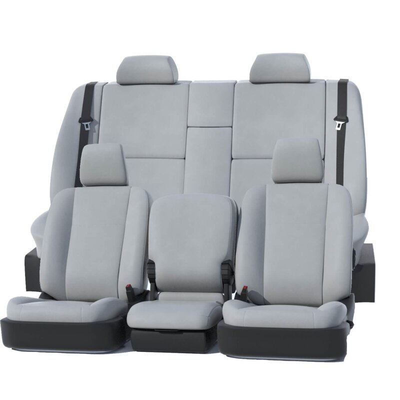Covercraft 24-25 Ford F250-F550 King Ranch Leatherette PrecisionFit Front Seat Covers - Light Grey GTF4423ABLTLG