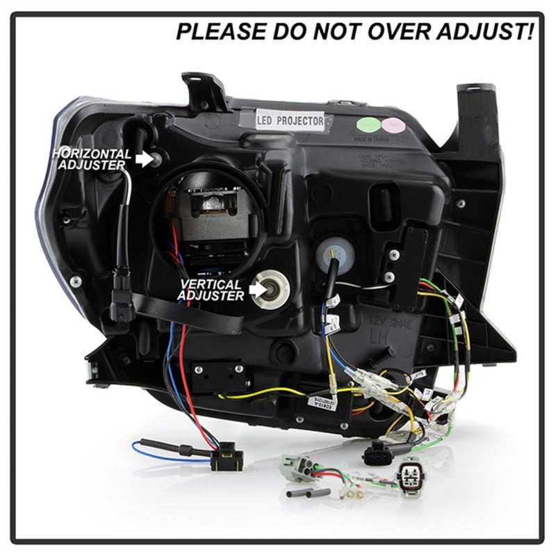 SPYDER Apex 14-21 Toyota Tundra High-Power LED Module Headlights - Black (PRO-YD-TTU14V2AP-SBSEQ-BK) 5088727