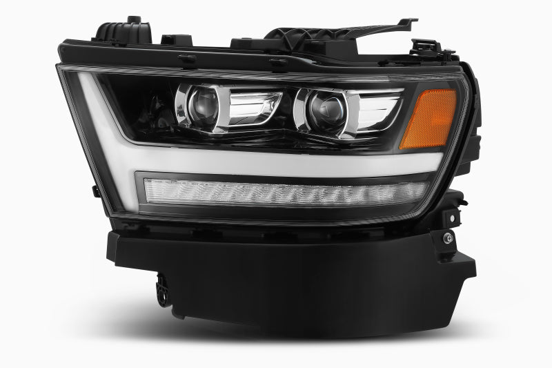 AlphaRex 19-20 Ram 1500HD PRO-Series Proj Headlights Plnk Style Jet Blk w/Activ Light/Seq Signal/DRL 880513 *Discontinued