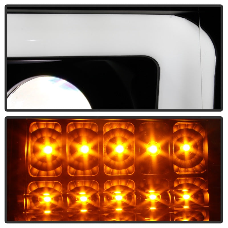 Spyder Ford F150 09-14 Halogen Light Bar Projector Headlights Black PRO-YD-FF15009PL-SEQ-BK 5087560