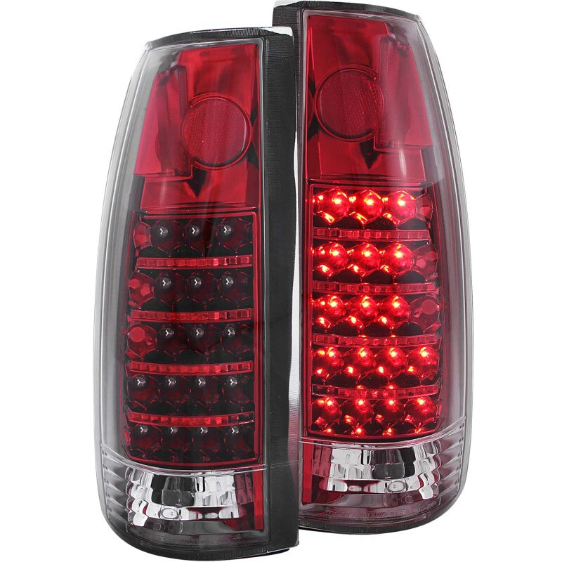 Anzo 1999-2000 Cadillac Escalade LED Tail lights Red/Clear