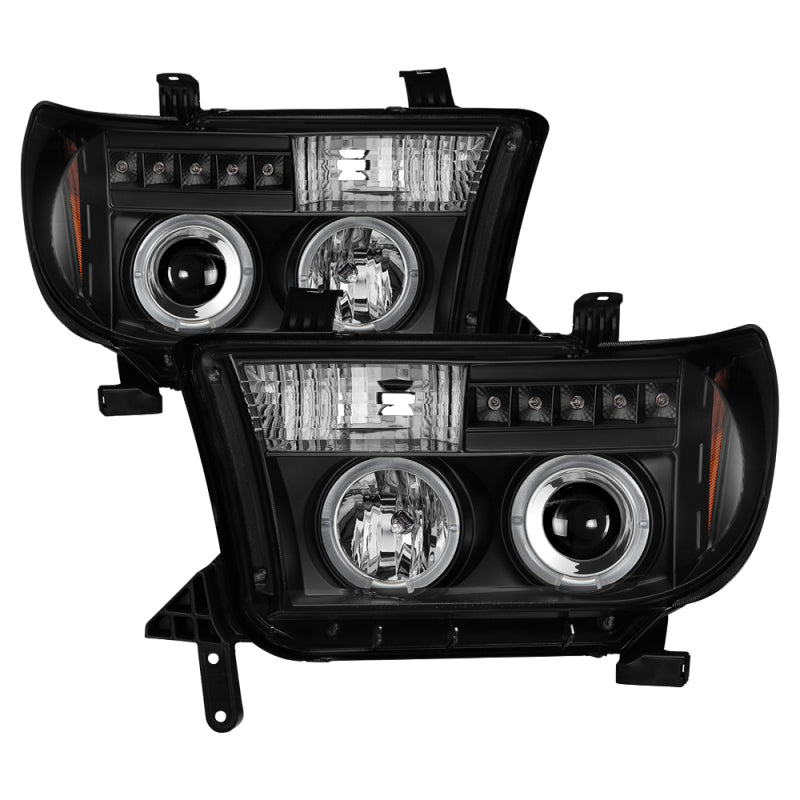 Spyder Toyota Tundra 07-133 Projector Headlights LED Halo LED Blk PRO-YD-TTU07-HL-BK 5012029
