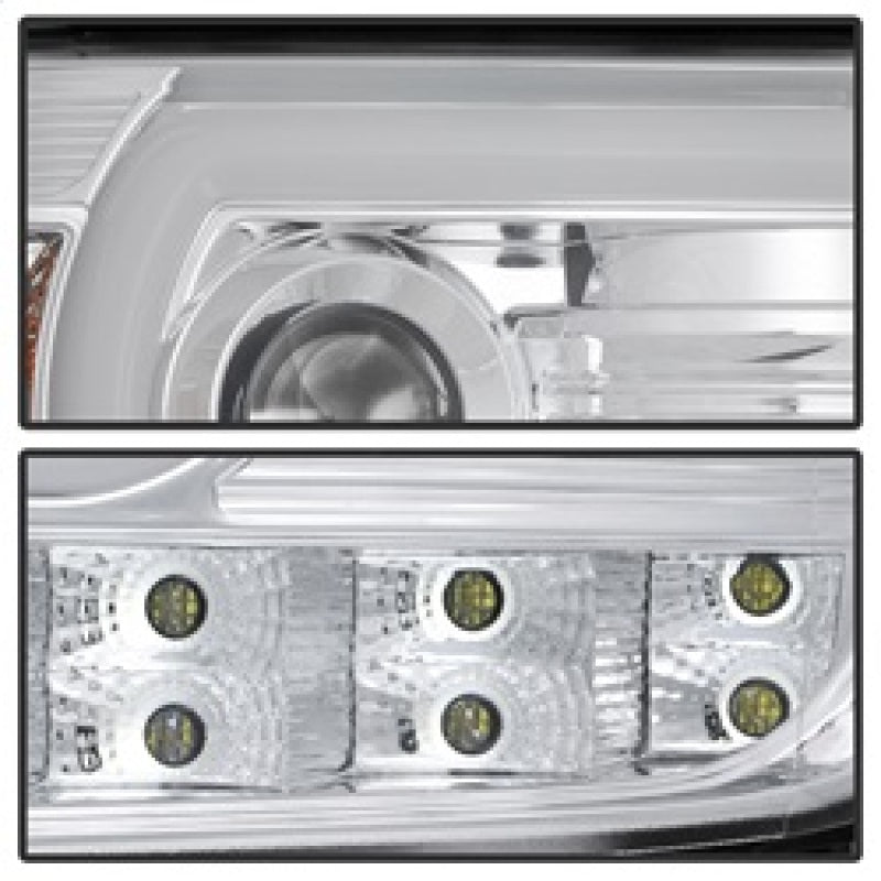 Spyder GMC Sierra 14-16 Projector Headlights Light Bar DRL Chrm PRO-YD-GS14V2-LBDRL-C 5080868