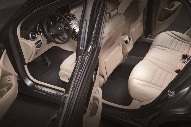 3D MAXpider 07-13 Chevrolet Silverado 1500 Crew Cab Elegant 1st 2nd Row - Floor Mat Set (Black) L1CH04704709