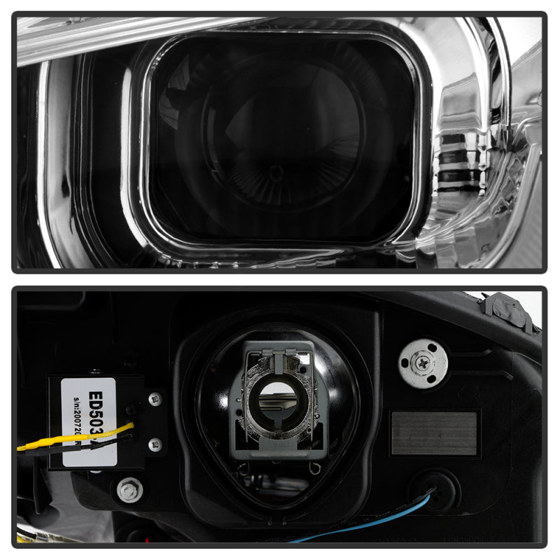 SPYDER 05-13 Chevy Corvette C6 Projector Headlights Seq LED Turn Signal w/SB DRL Parking Light 5087928
