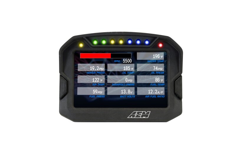 AEM CD-5G Carbon Digital Dash Display w/ Interal 10Hz GPS & Antenna 30-5602