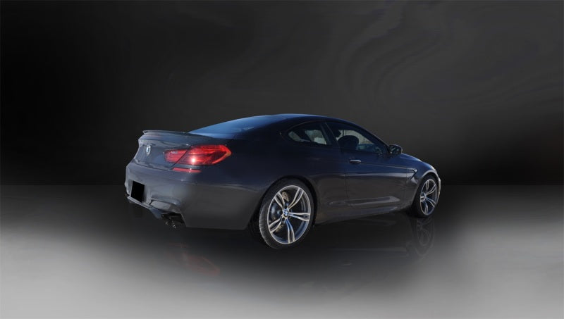 Corsa Performance 12-15 BMW M6 F12 / F13 / F06 Black Sport Axle-Back Exhaust