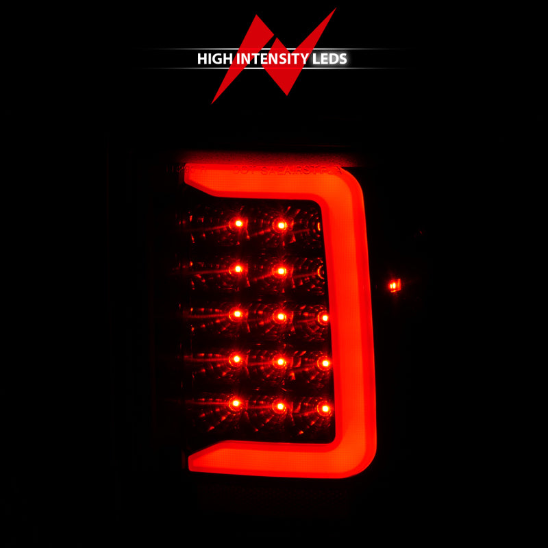 ANZO 1993-1997 Ford  Ranger LED Tail Lights w/ Light Bar Black Housing Clear Lens 311360