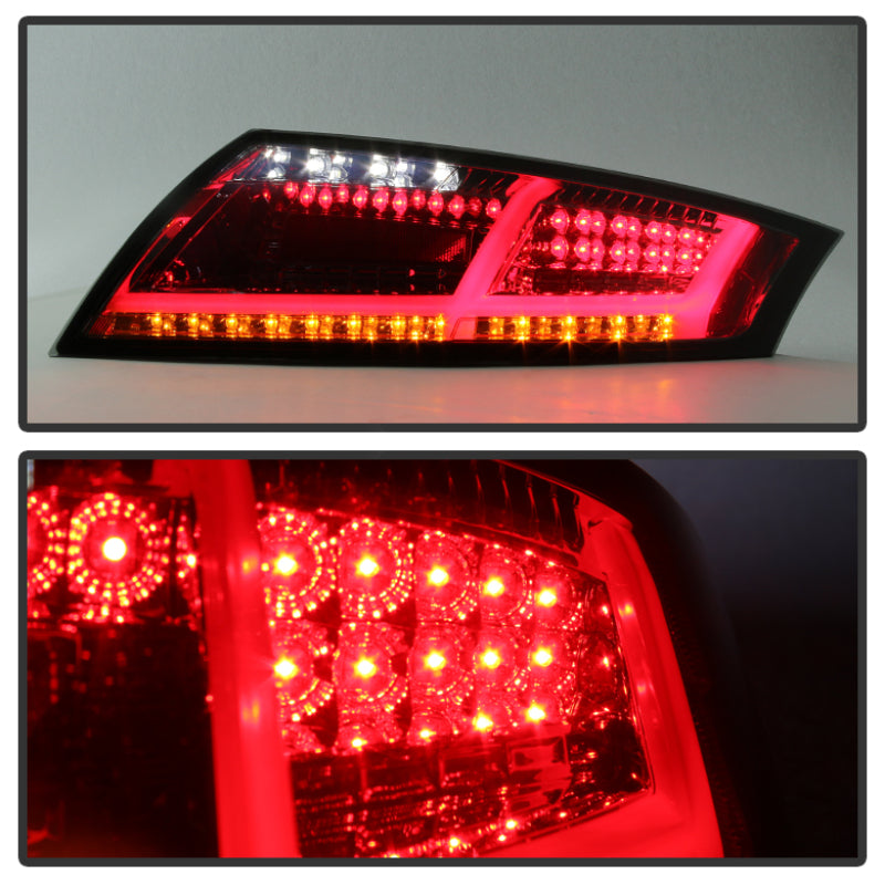 Spyder Audi TT 07-12 LED Tail Lights Smoke ALT-YD-ATT07-LED-SM 5081681