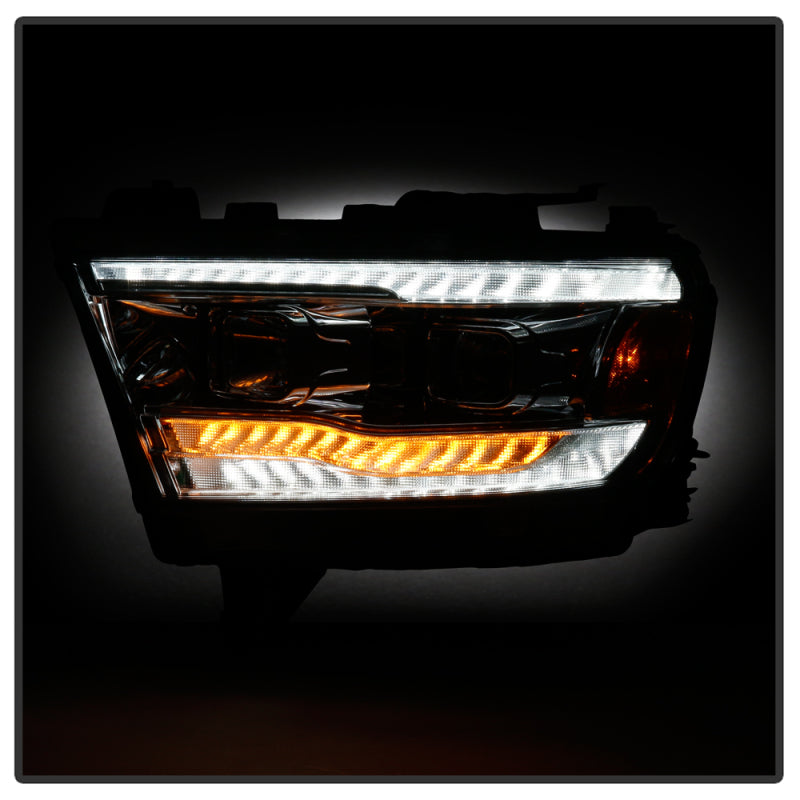 Spyder Dodge Ram 19-20 Halogen Model Projector Headlights Chrome PRO-YD-DR19HALSI-SEQ-C 5087409