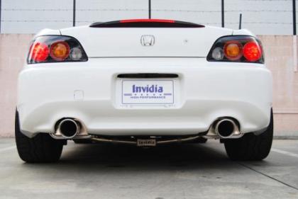 Invidia [00-09 Honda S2000] Rolled Dual Stainless Tips Q300 Cat Back Exhaust