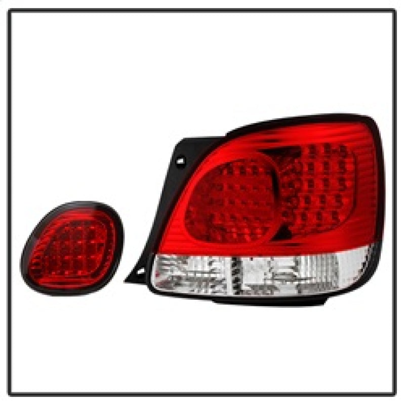 Spyder Lexus GS 300/400 98-05 LED Tail Lights Red Clear ALT-YD-LGS98-LED-RC 5005731