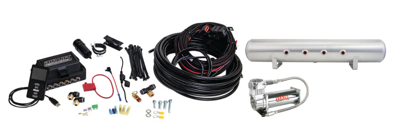AIRLIFT 3P(1/4"Air Line,5 Gallon Lightweight Raw Aluminum Tank,VIAIR 444C Com)