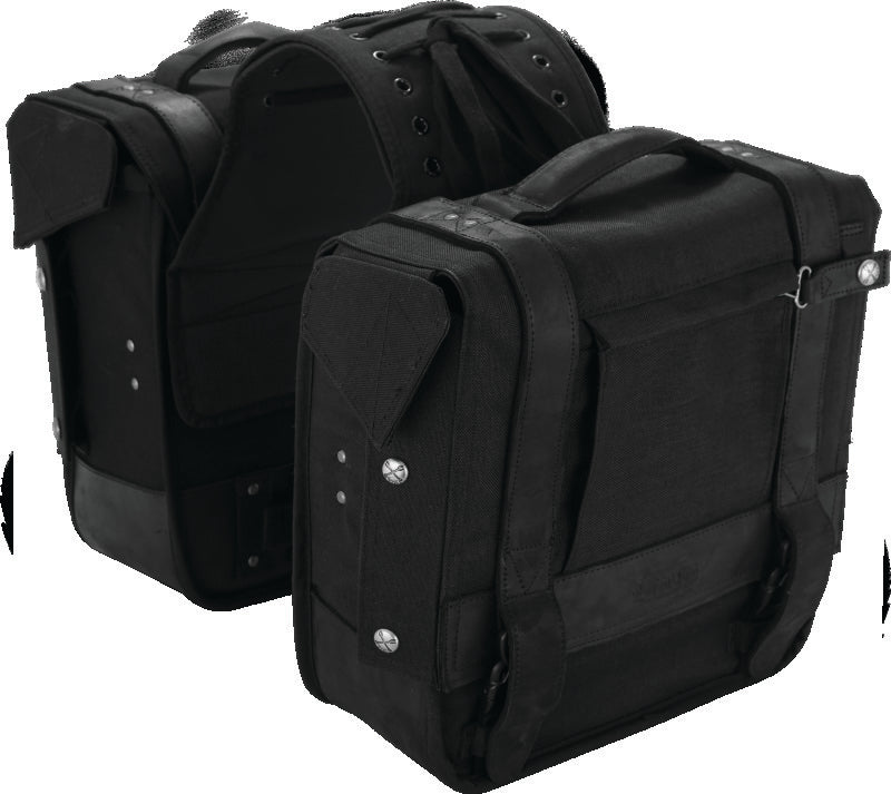 Burly Brand Throw Over Saddlebag - Black B15-1002B